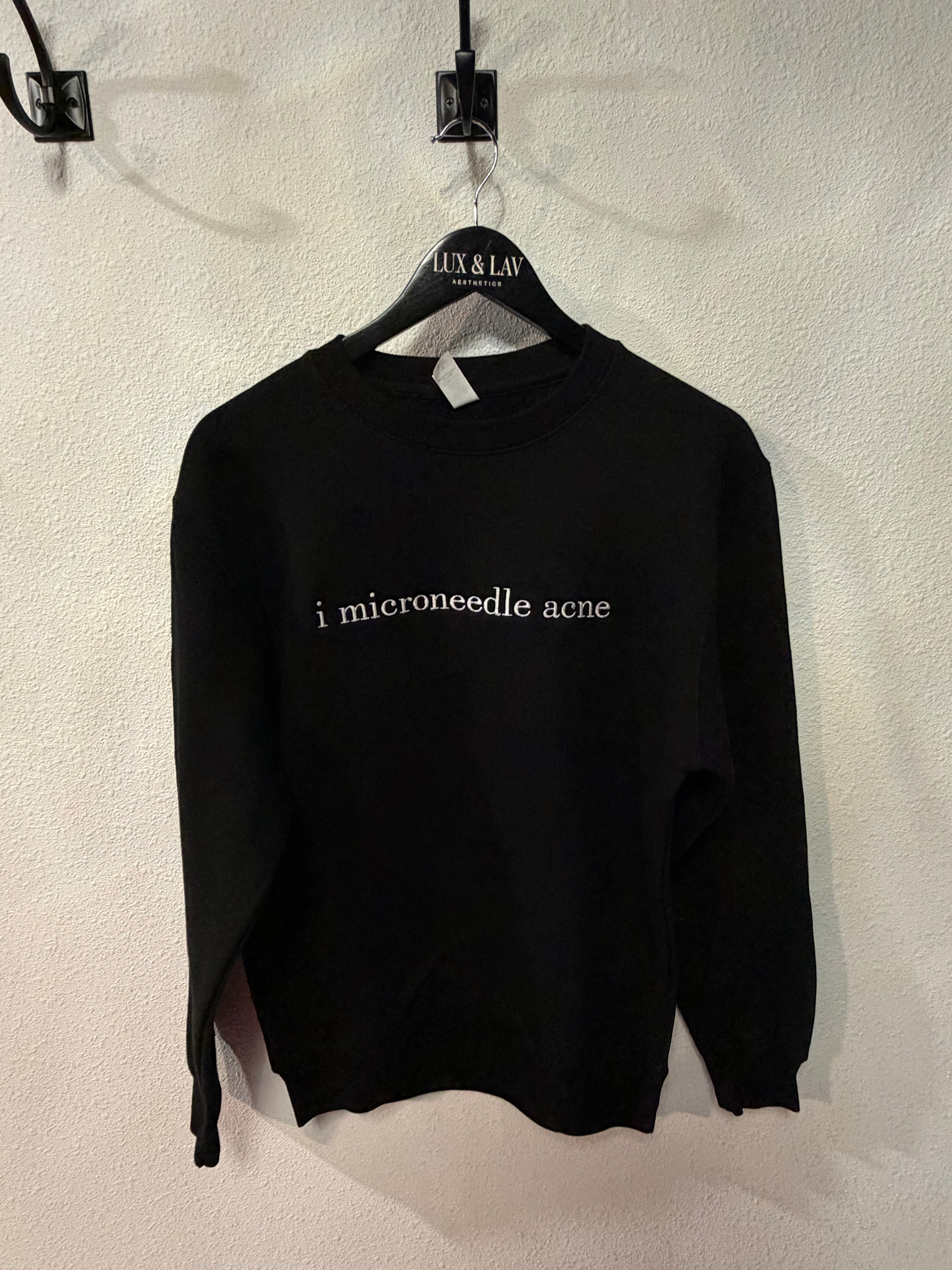 I Microneedle Acne Crewneck