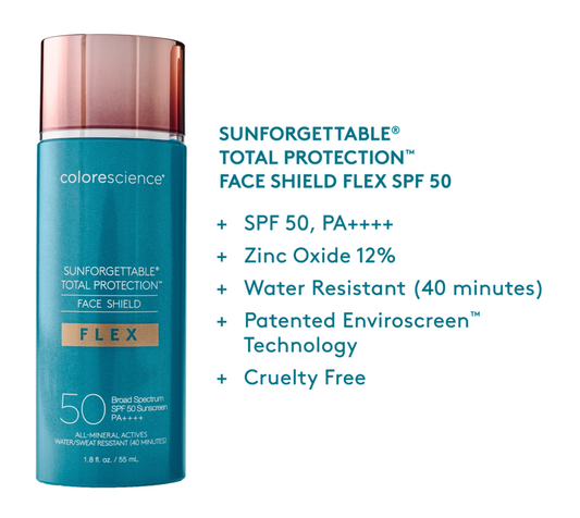 Sunforgettable® Total Protection® Face Shield Flex SPF 50 - Light
